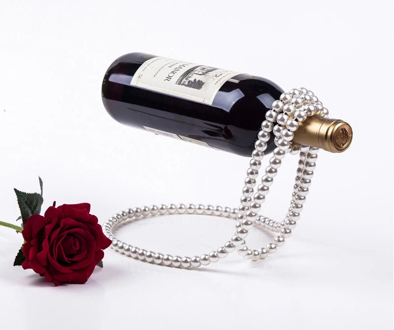 Enchanted Pearl Wine Stand: Magic Suspension Bottle Holder