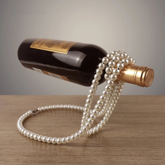 Enchanted Pearl Wine Stand: Magic Suspension Bottle Holder