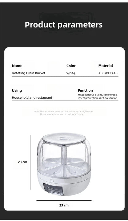 SpinStore 360: Rotating Grain 6 Dispenser