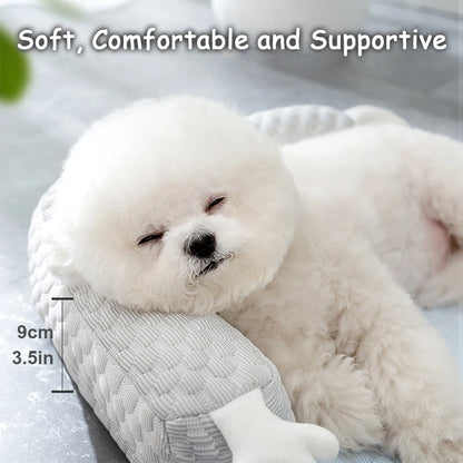 Thickened Memory Foam Dog Mat - Cooling Bed with Pillow Design