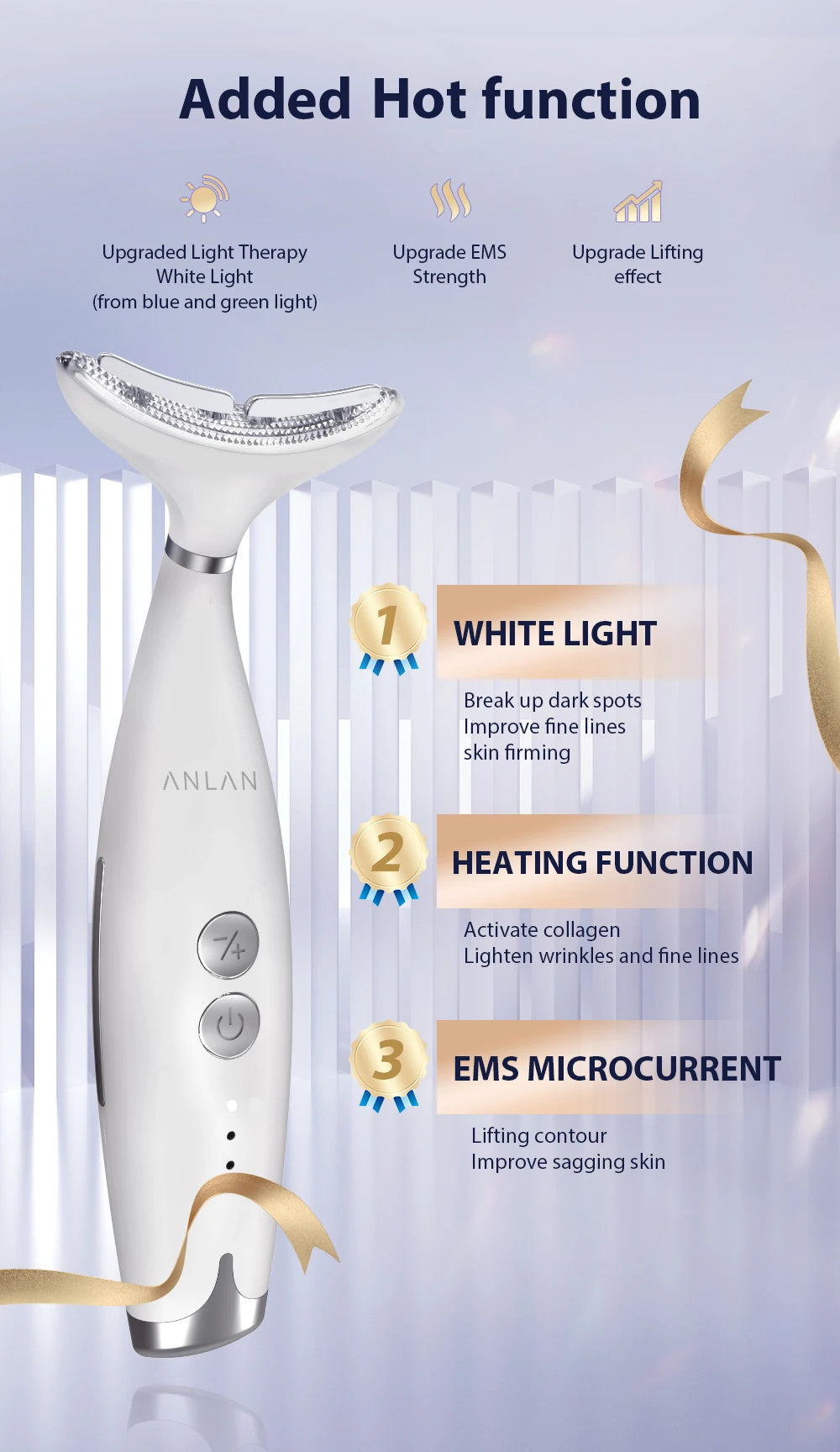 ThermoTone NeckCare: EMS Heating & Vibration Skincare Massager