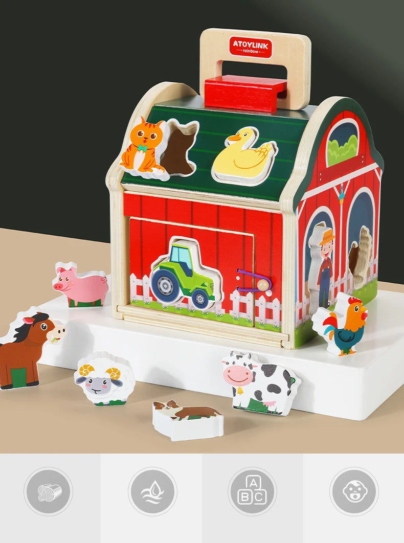 EduPlay Barnyard: Montessori Farm Animal Sorting Toy