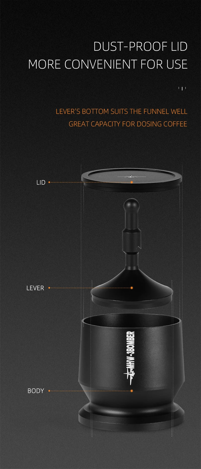 PerfectPour Espresso Funnel: Fit for 58MM Portafilter