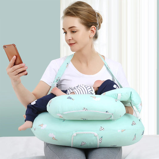 ComfortLatch Deluxe: Plus Size Nursing Pillow with Removable Cover