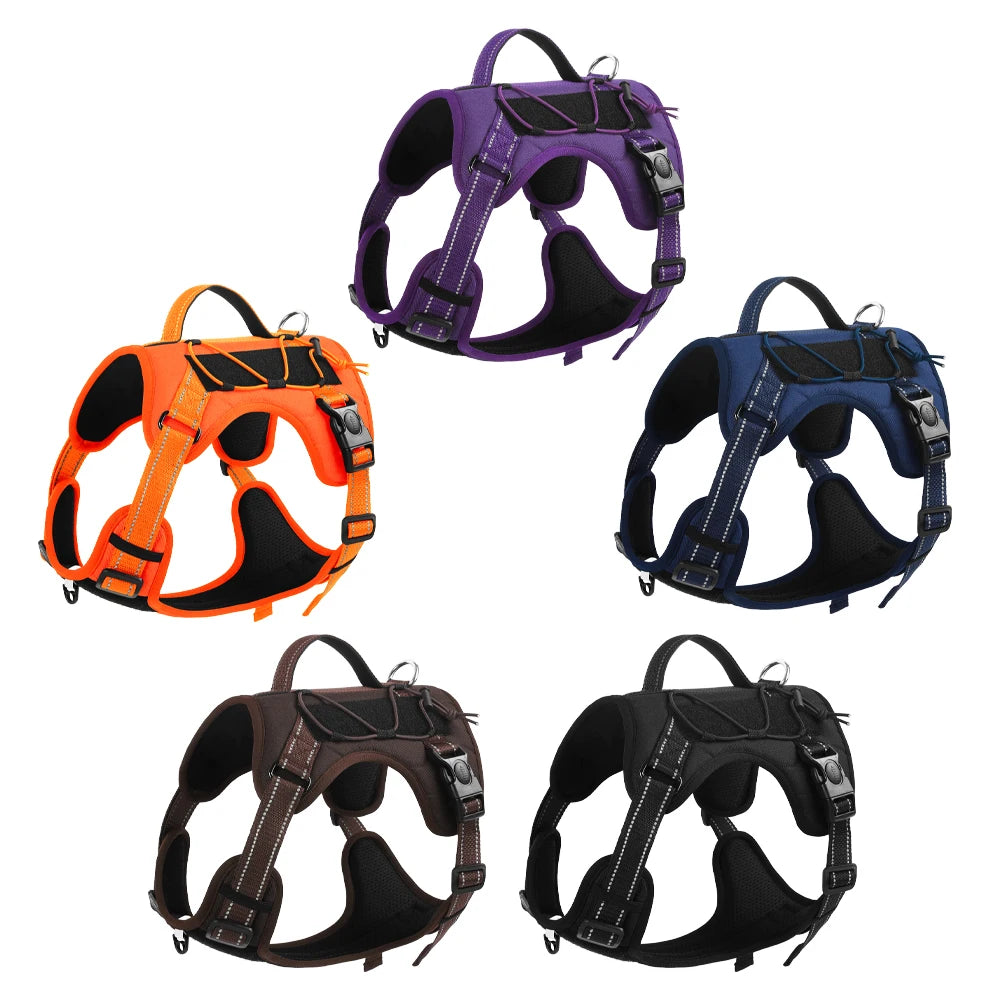 Truelove Nylon Reflective Dog Harness - No Pull, Step-In Comfort