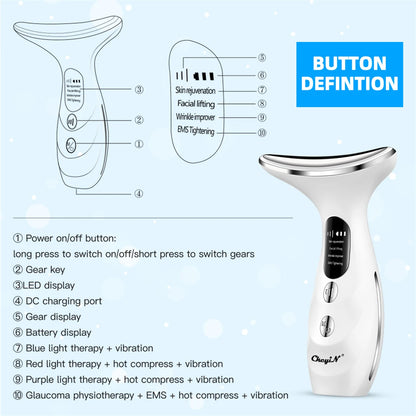 LumiFirm Pro: LED Facial Massager for Anti-Wrinkle & Tightening