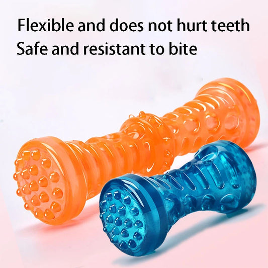 Sturdy Bite-Resistant Dog Toothbrush Bone - Interactive Chew Toy