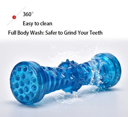 Sturdy Bite-Resistant Dog Toothbrush Bone - Interactive Chew Toy